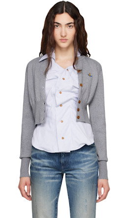 Gray Bea Cropped Cardigan