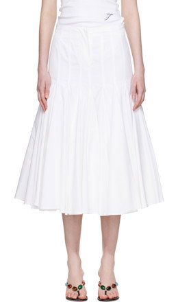 White Plage 'The Agave' Midi Skirt
