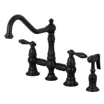 Restorers Restoration Kitchen Faucet with Sprayer - Metal Lever