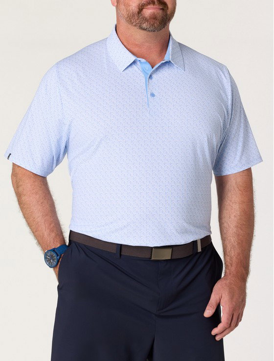 Chevron Print Polo Shirt