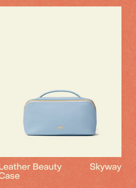 Leather Beauty Case Skyway