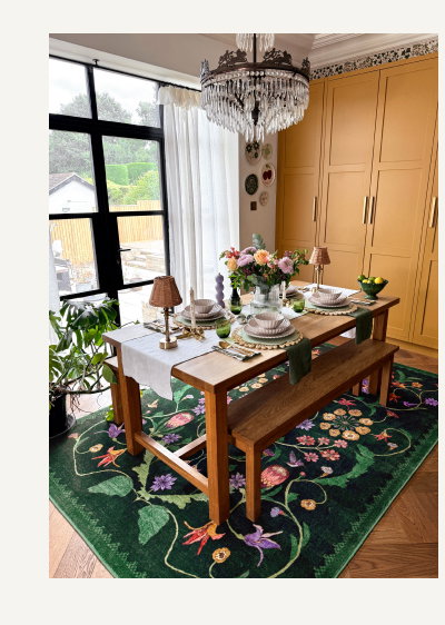 Protea Forest Green Rug
