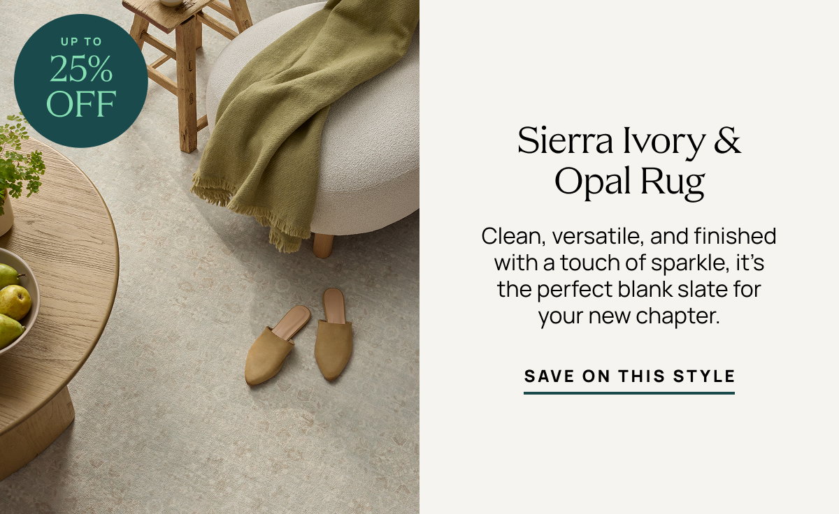 Sierra Ivory & Opal Rug  | Save On This Style