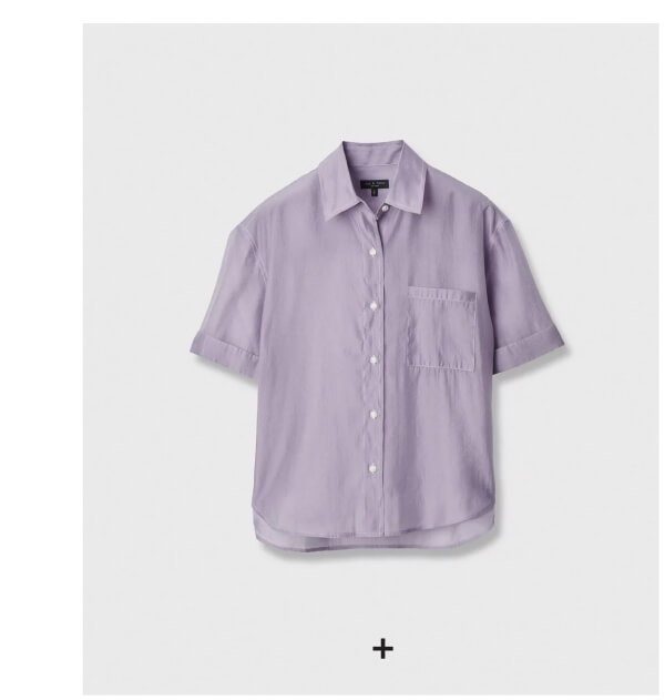 Shop Connie Organza Short-Sleeve Shirt