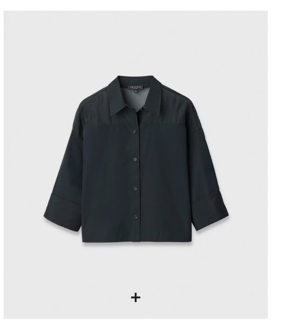 Shop Elly Poplin-Organza Shirt
