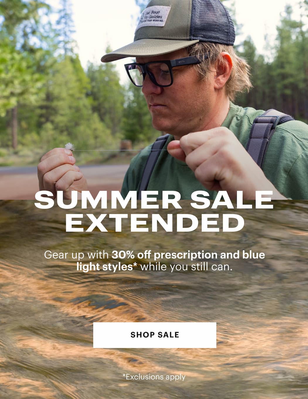 Summer Sale Extended | Gear up with 30% off prescription and blue light styles* while you still can.