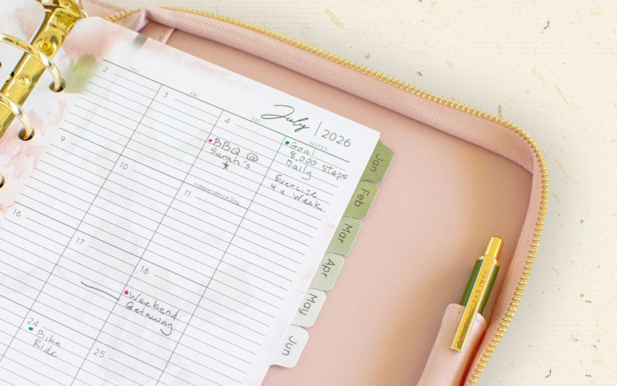 A thoughtful monthly layout gives you the big-picture view you need to plan with purpose. Open your Blooms Planner and make the month ahead feel beautifully organized.