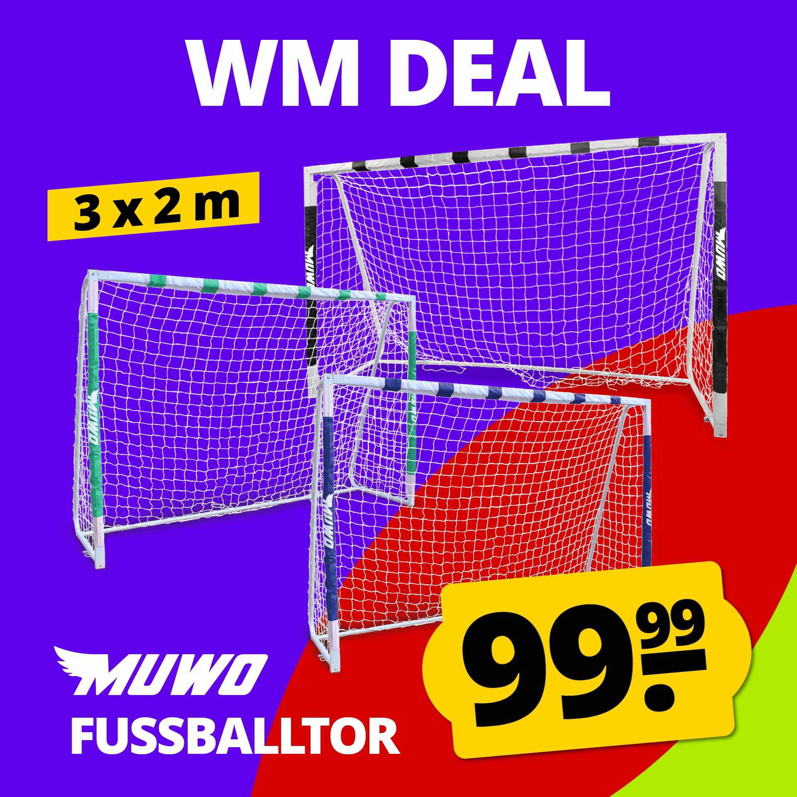 MUWO Großes Fußballtor 29,99 €