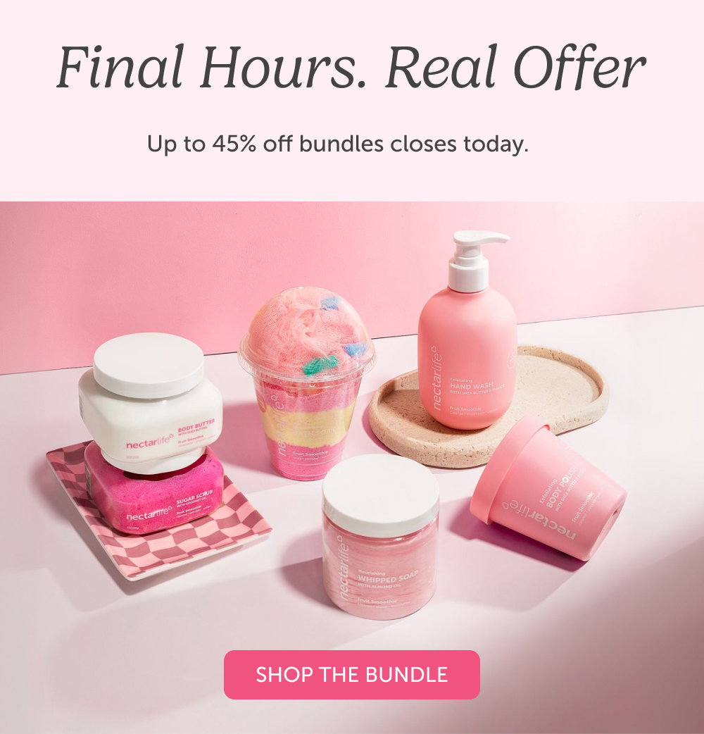 Final Hours. Real Offer. Up to 45% off bundles closes today.