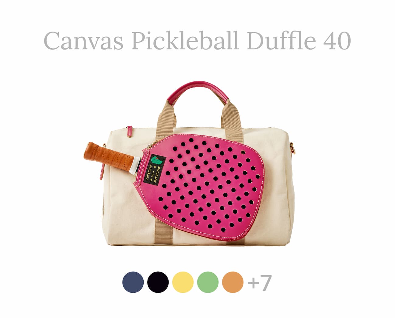 Canvas Pickleball Duffle 40
