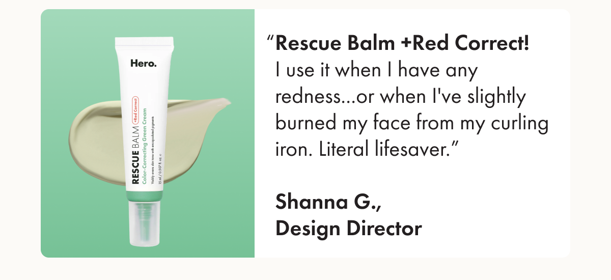Rescue Balm + Red Correct