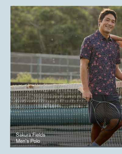 Shop Sakura Fields Men's Polo