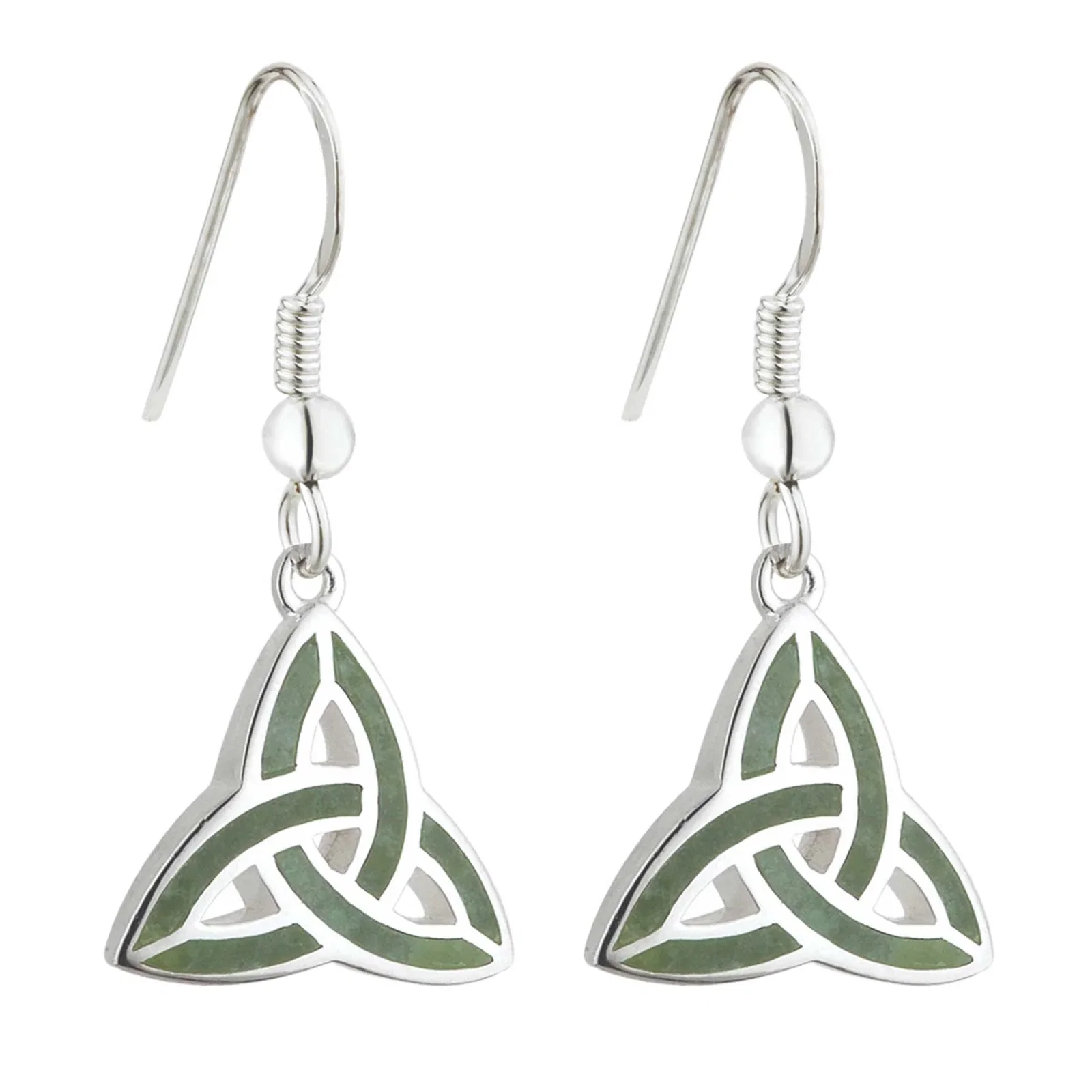 Image of Connemara Marble Trinity Earrings