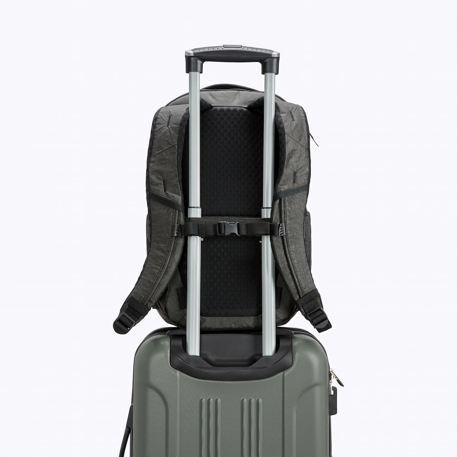 Superlite Daily on a suitcase