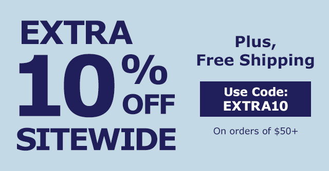 Extra 10% Off Sitewide, plus, Free Shipping | Use Code EXTRA10 on orders of $50+