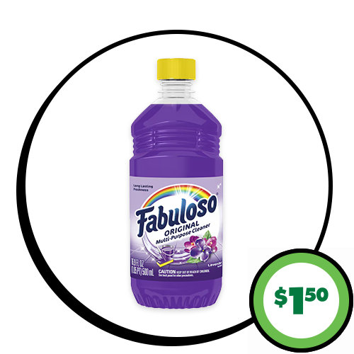 $1.50 Fabuloso® Multi-Purpose Cleaner, 16.9-oz.