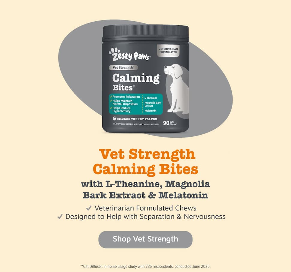 Vet Strength Calming Bites with L-Theanine, Magnolia Bark Extract & Melatonin Shop Vet Strength.