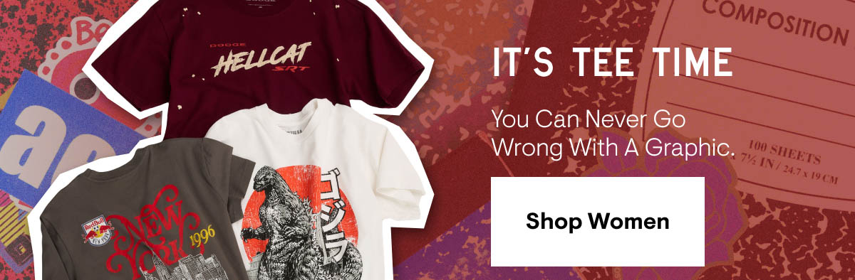 What's The Tee? We know a thing or two about a good graphic. Shop women graphic tees