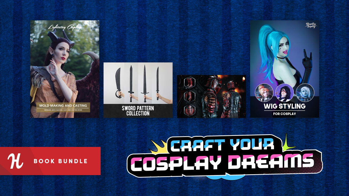 Turn yourself into your favorite character with this bundle of cosplay crafting how-to ebooks! Make the swords, shields, and armor of your wildest imagination.