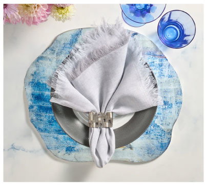 Chambray Napkin in Gray