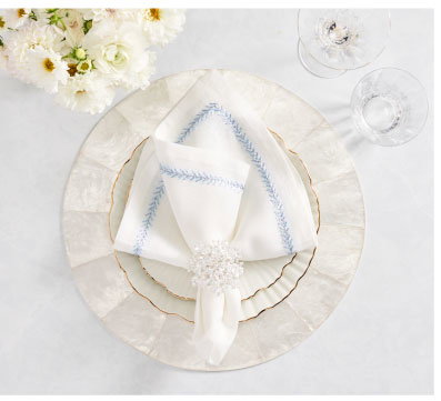 Round Capiz Placemat in Natural 