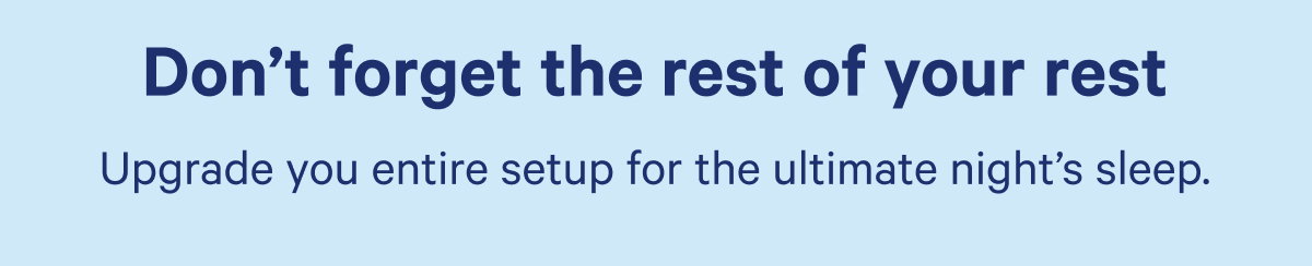 Don't forget the rest of your rest