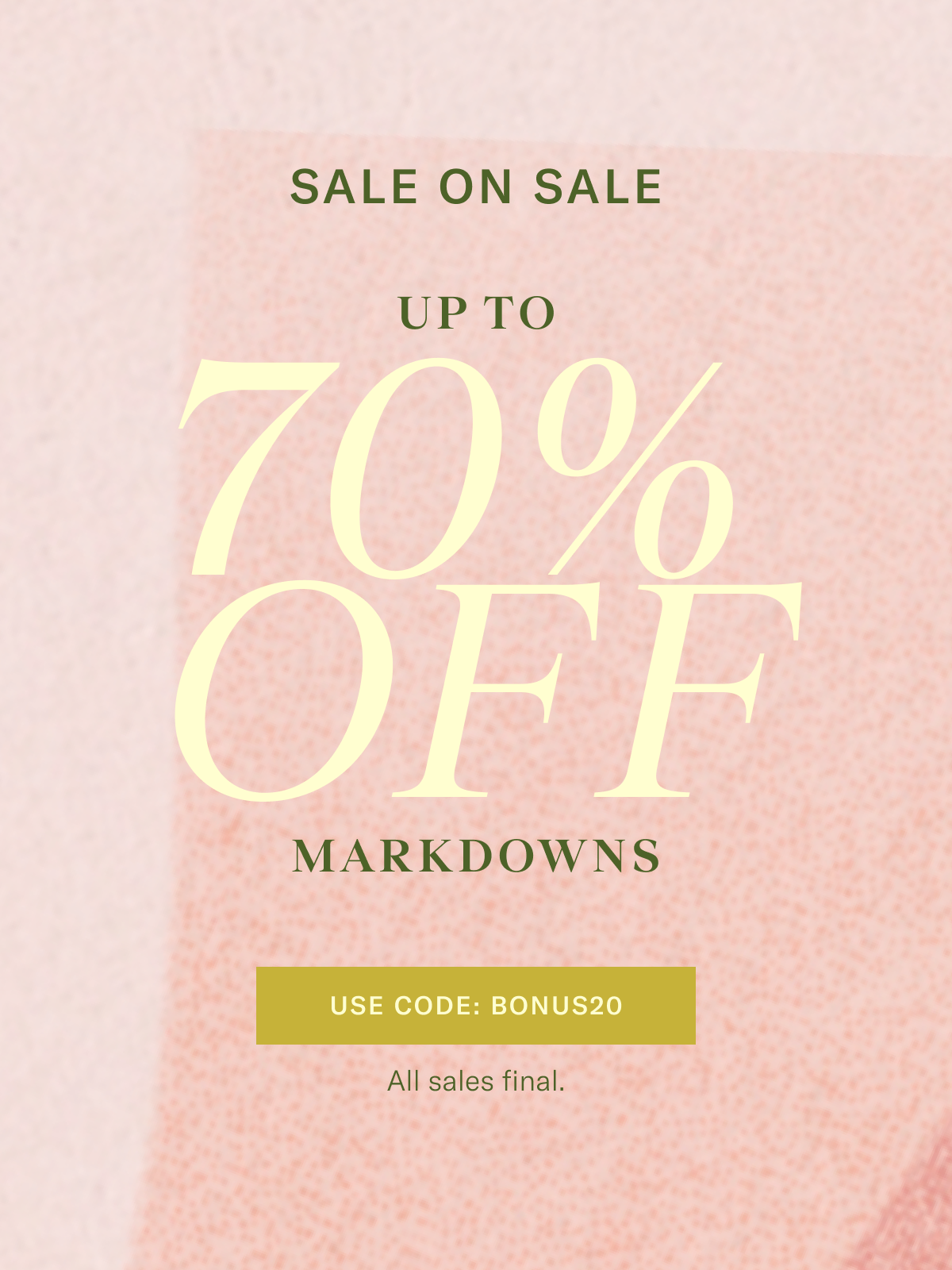 Up to 70% Off Markdowns
