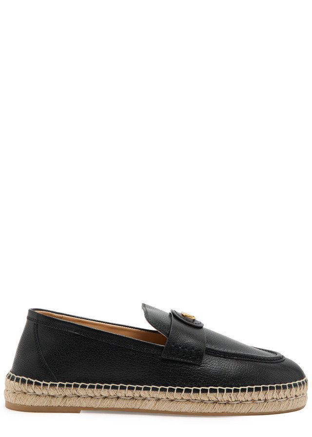 VALENTINO GARAVANI Palm Avenue leather espadrille loafers