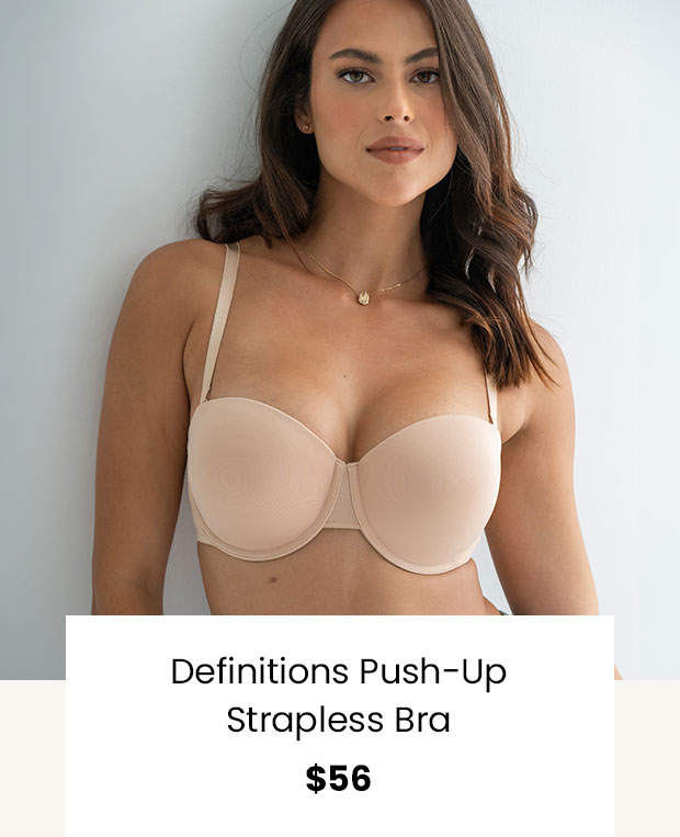Definitions Push-Up Strapless Bra - Natural