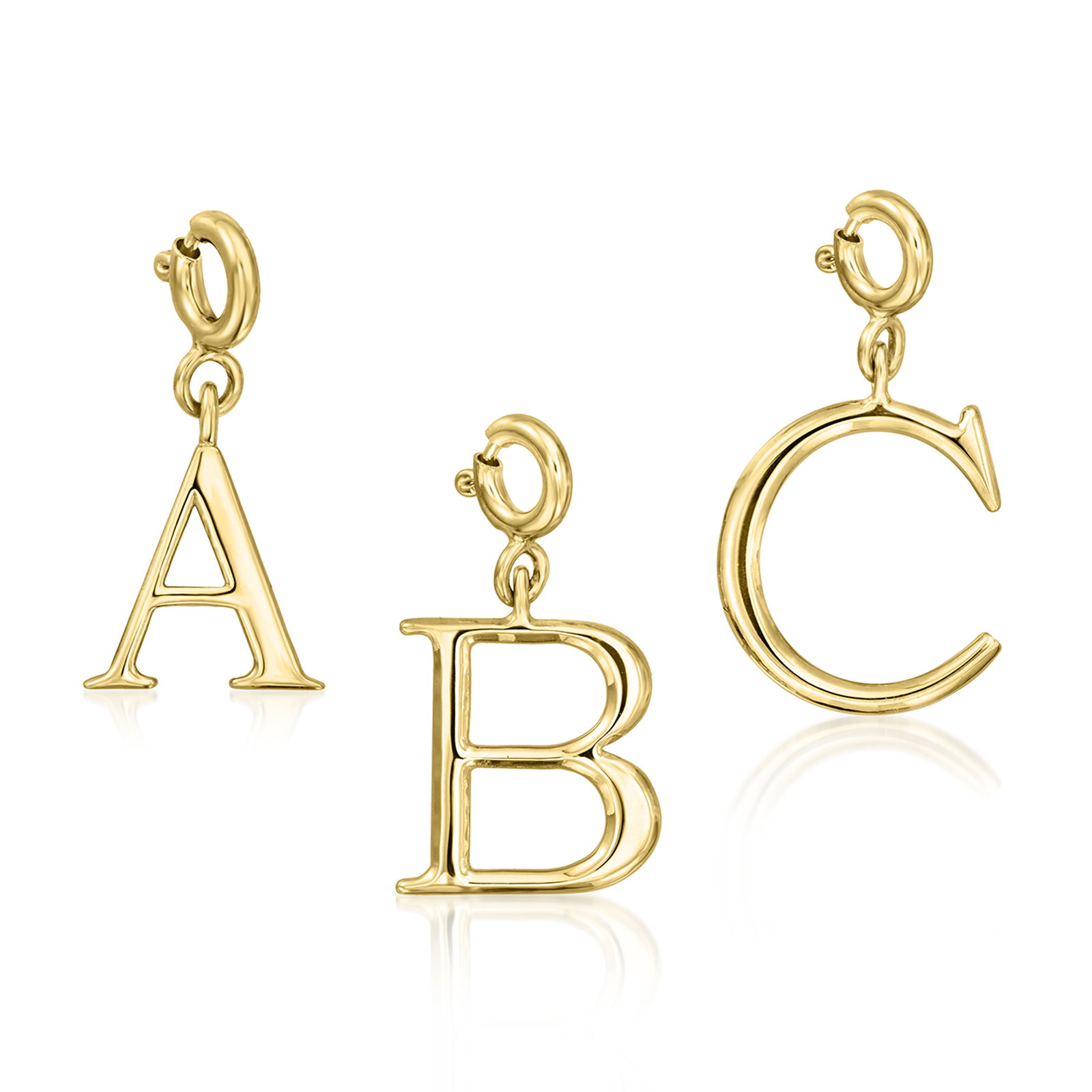 Image of 18kt Gold Over Sterling Initial Charm