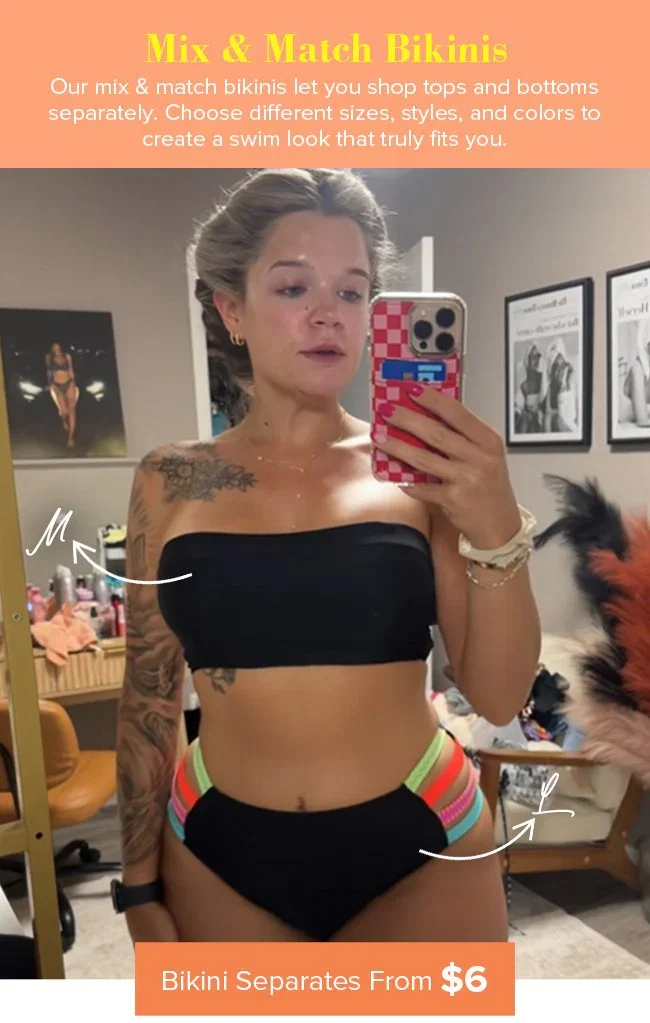 Bikinis from $5!