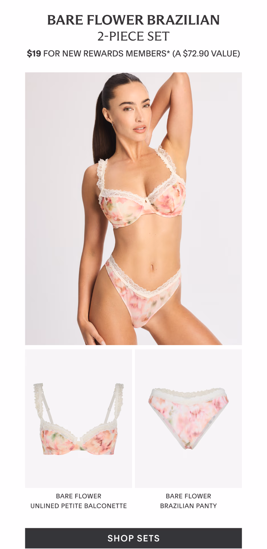 Bare Flower Brazilian 2-Piece Set