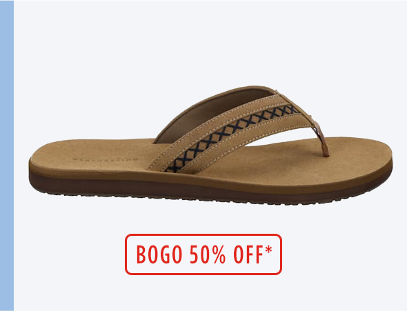 BOGO 50% OFF | Display Image of Flip Flop Sandal