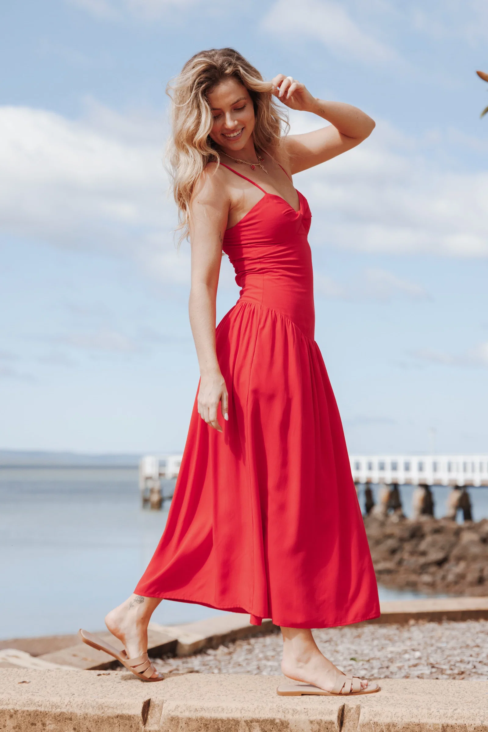 Image of Shanice Maxi Dress - Red