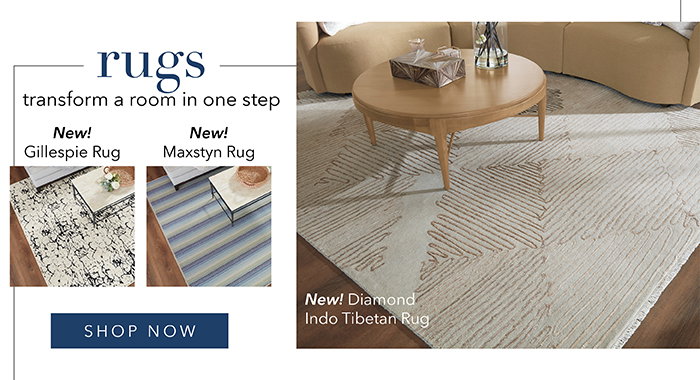 RUGS transform a room in one step | Shop now >