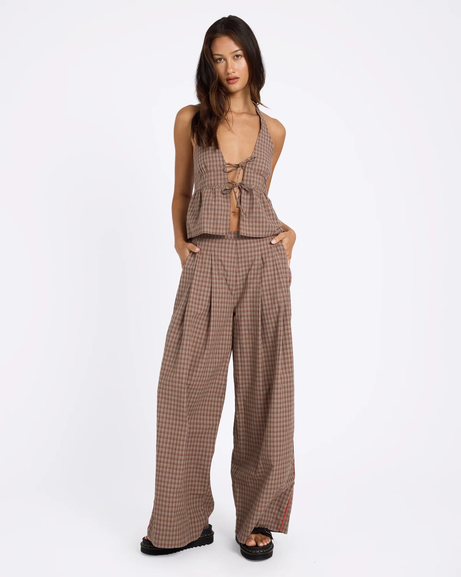 Womens Checker Pants