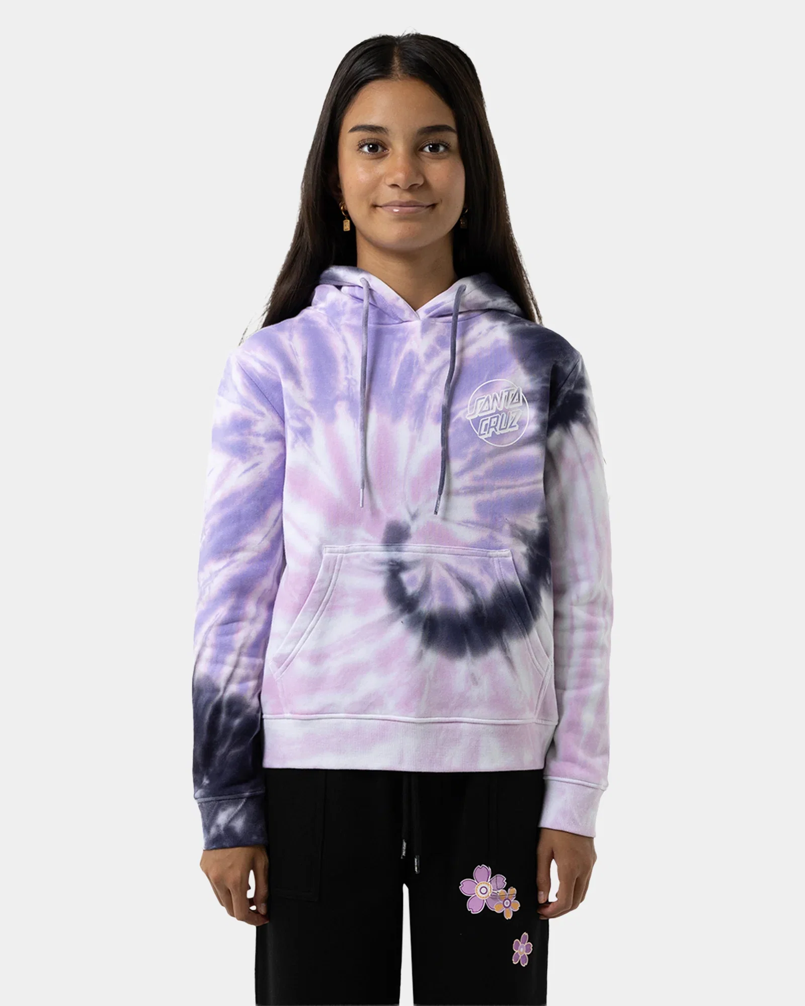 Girls 8-16 Opus Dot Chest Pullover Hoodie