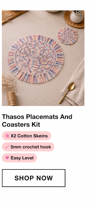 Thasos placemats and coasters kit