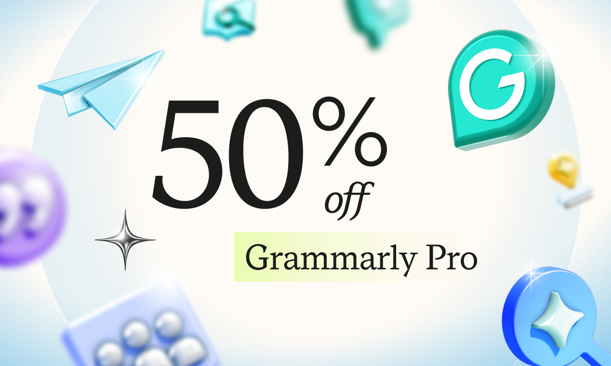 50% off Grammarly Pro