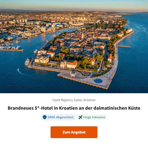 Brandneues 5*-Hotel in Kroatien an der dalmatinischen Küste