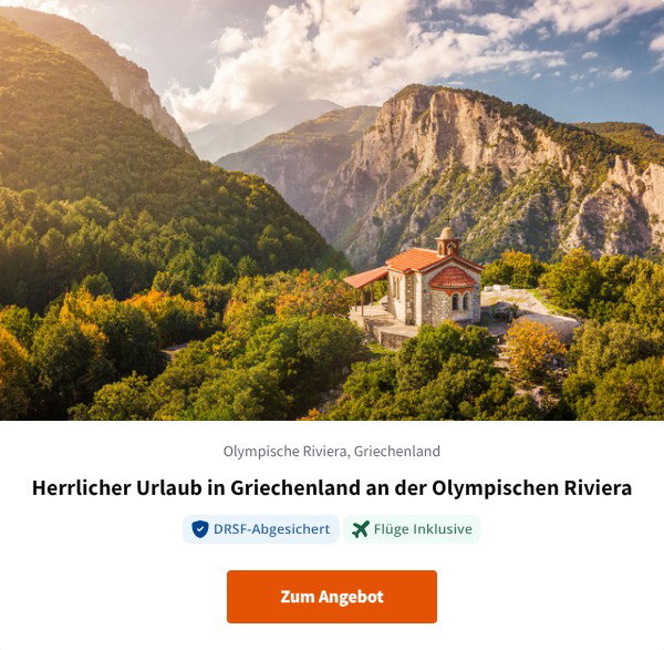 Herrlicher Urlaub in Griechenland an der Olympischen Riviera