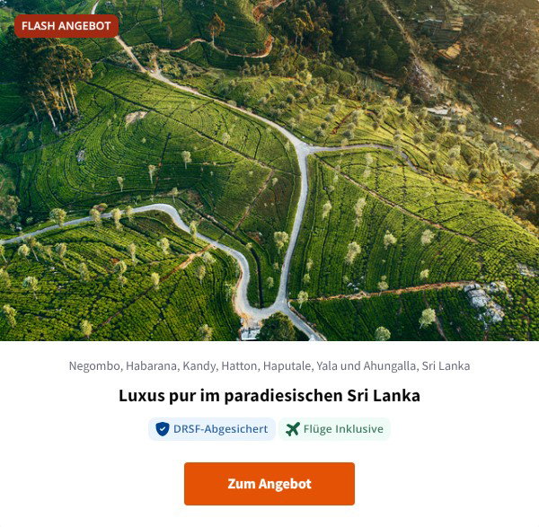 Luxus pur im paradiesischen Sri Lanka