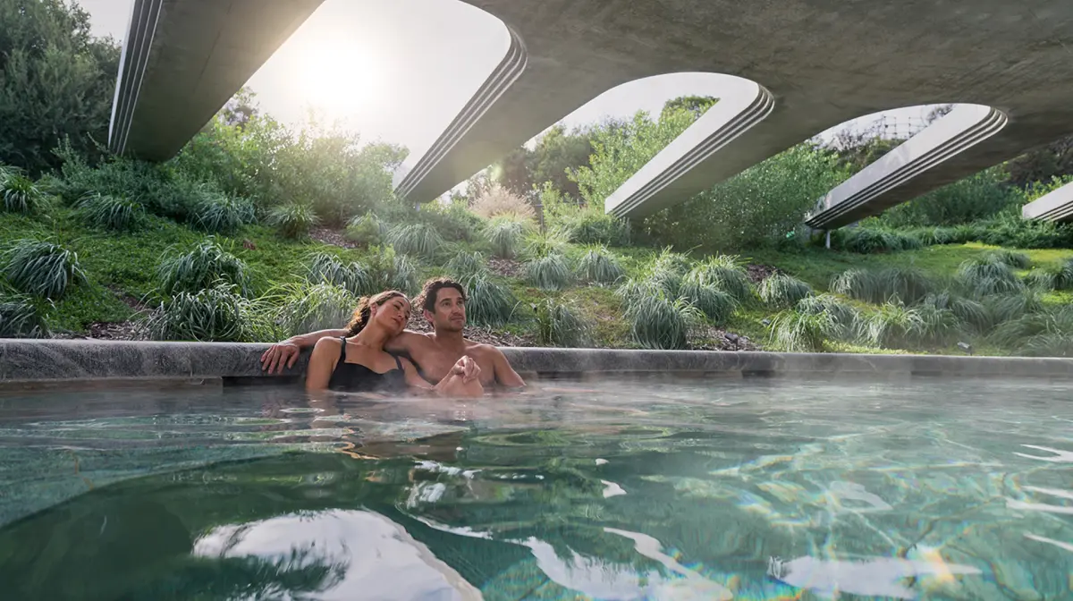 Luxurious Thermal Bathing & Two-Course Dining Experience with Glass of Wine at Alba Thermal Springs & Spa