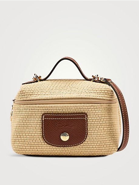 XS Le Pliage Collection Straw Crossbody Bag