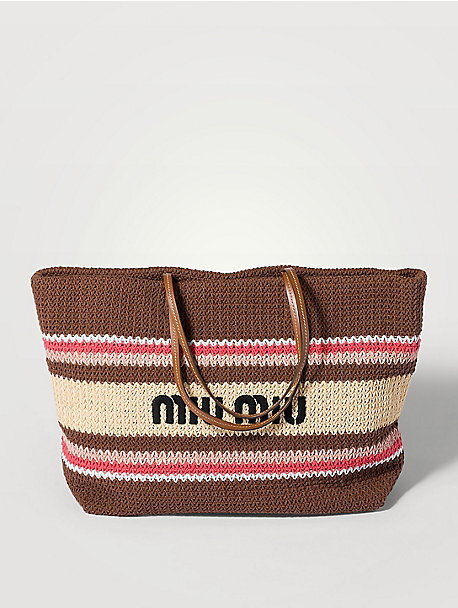 Raffia-effect Woven Tote Bag
