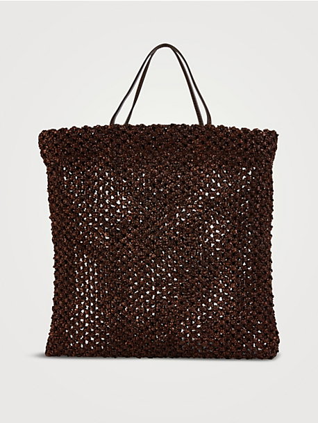 Mini Barn Raffia Tote Bag