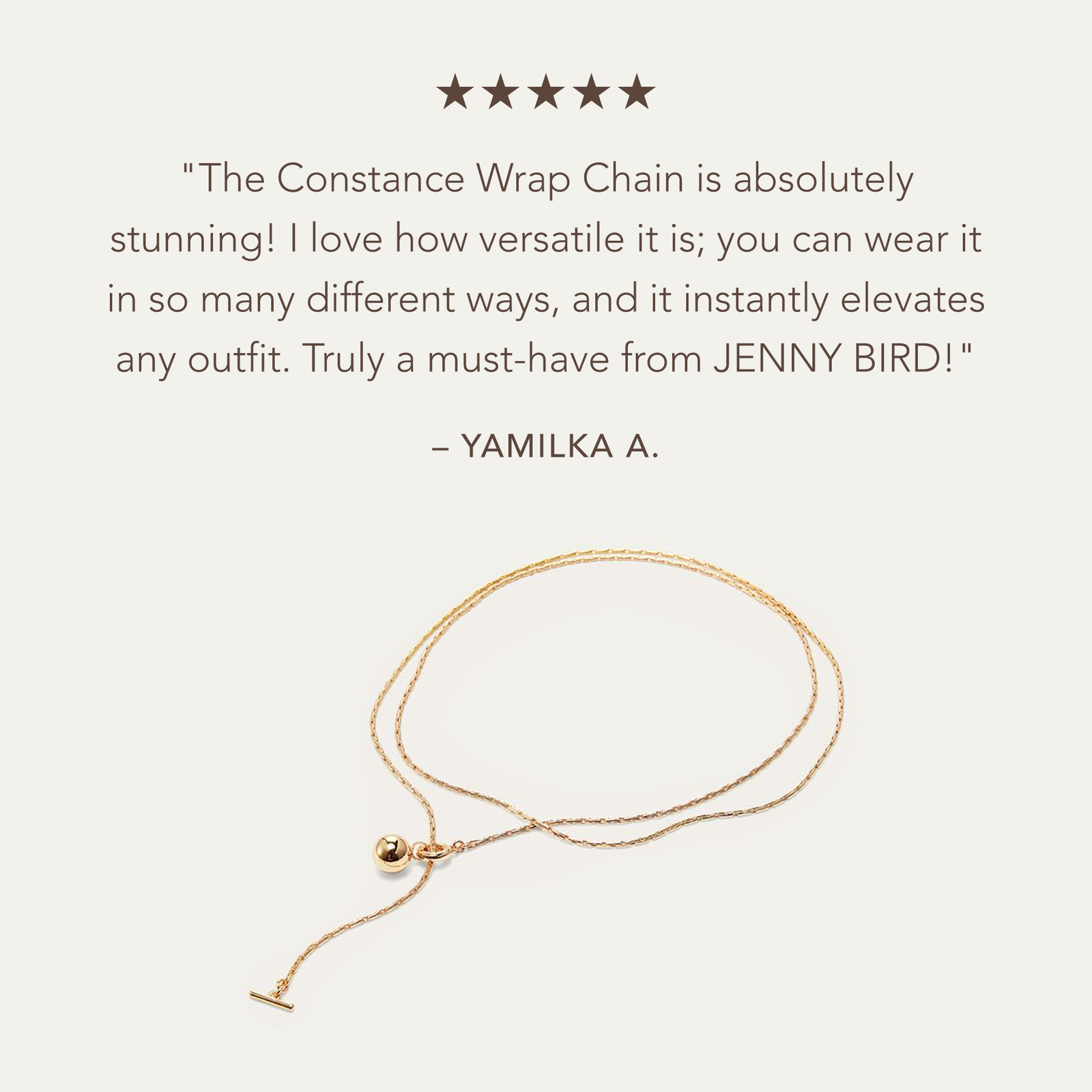 constance wrap gold necklace