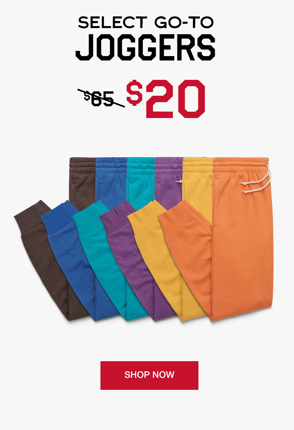 Select go-to joggers $20