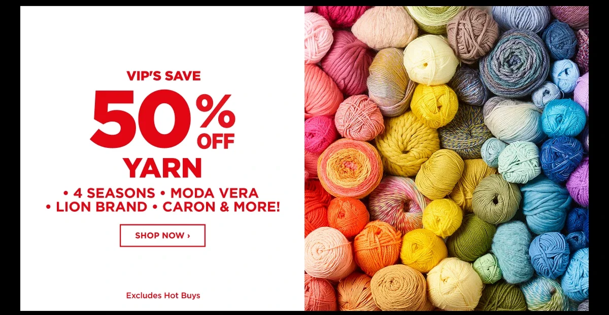 50% Off Yarn