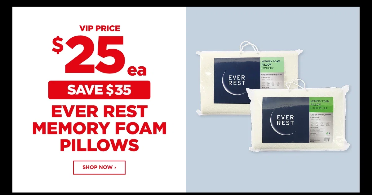 Ever Rest Memory Foam Pillows